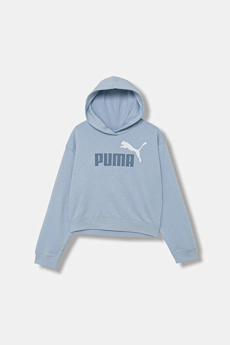 Παιδική μπλούζα Puma ESS 2 COLOR No. 1 Logo? Short Length Hoodie TR G χρώμα: μπλε, με κουκούλα, 686072