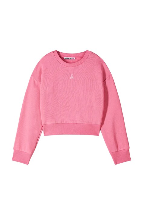 Παιδική βαμβακερή μπλούζα Patrizia Pepe J315 χρώμα: μαύρο, 7M0932