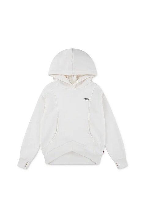 Παιδική μπλούζα Levi's BATWING PATCH HOODIE χρώμα: μπεζ, με κουκούλα, 3EN447