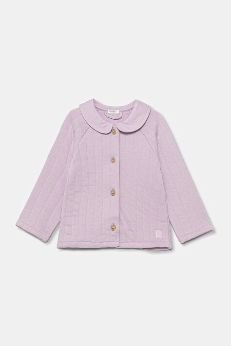 United Colors of Benetton bluză bebe culoarea violet, uni, 3JOEA501P
