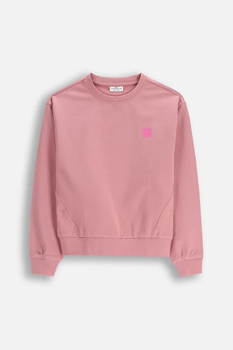Coccodrillo bluza dziecięca kolor różowy gładka EVERYDAY GIRL A