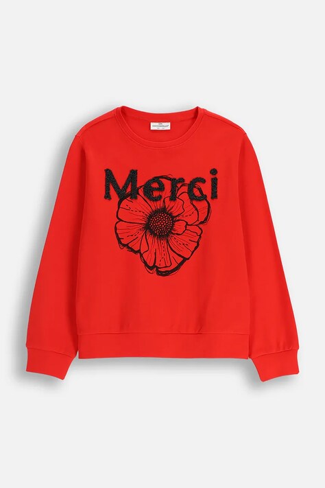 Coccodrillo felpa in cotone bambino/a colore rosso  FABOLOUS GIRL JUNIOR
