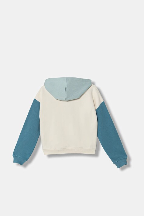 United Colors of Benetton bluza dziecięca kolor multicolor z kapturem wzorzysta 39M2C205E