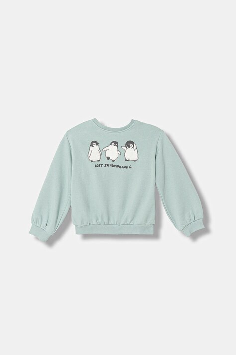 United Colors of Benetton bluza dziecięca kolor turkusowy 39M2G10LC