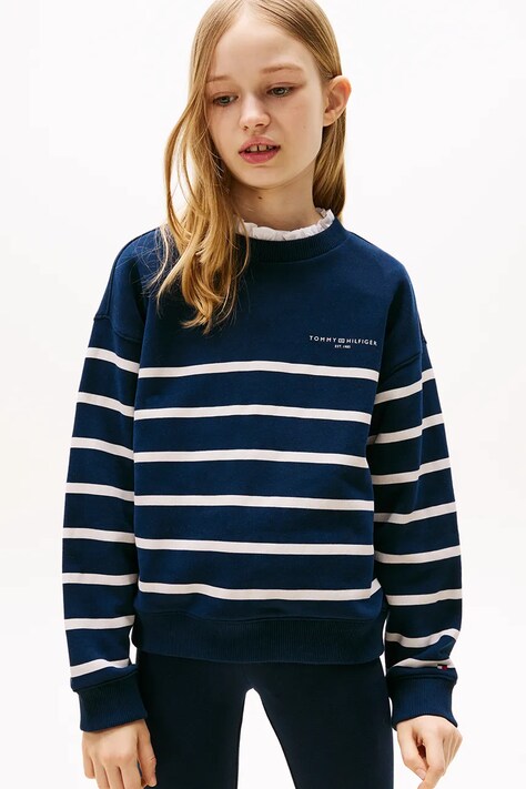 Tommy Hilfiger bluza dziecięca kolor granatowy wzorzysta KS0KS00633