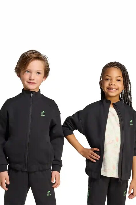 Детски суичър adidas Disney в черно с принт JL9190