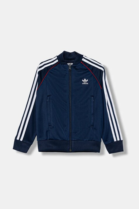 Dječja dukserica adidas Originals boja: tamno plava, s aplikacijom, JV8563