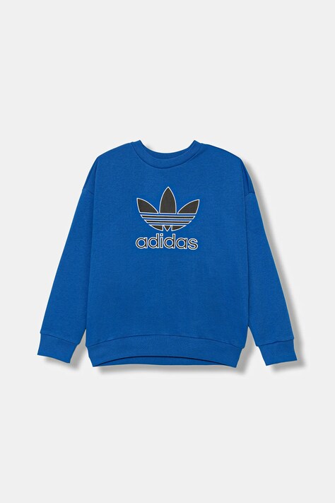 Детски суичър adidas Originals в синьо с апликация JV8570