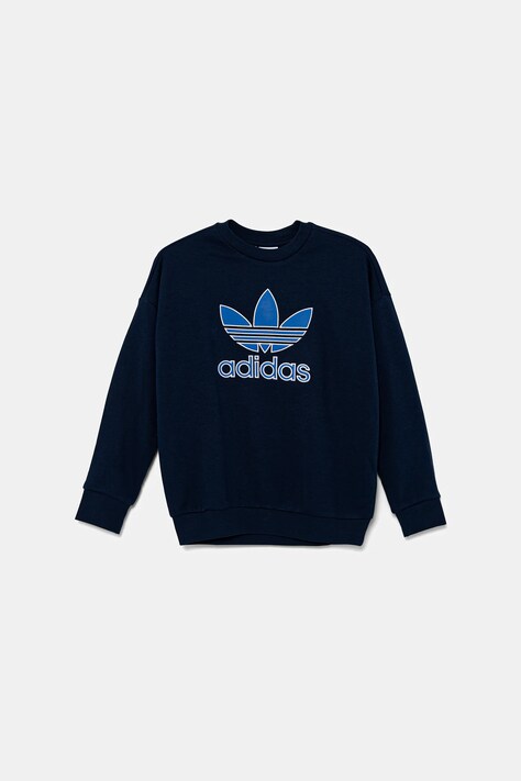 adidas Originals bluză copii culoarea bleumarin, cu imprimeu, JV8572