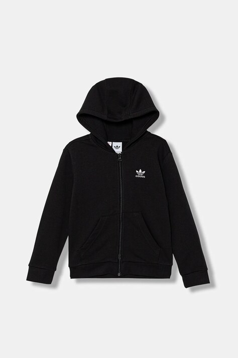 Dukserica adidas Originals boja: crna, s kapuljačom, s aplikacijom, JX2789