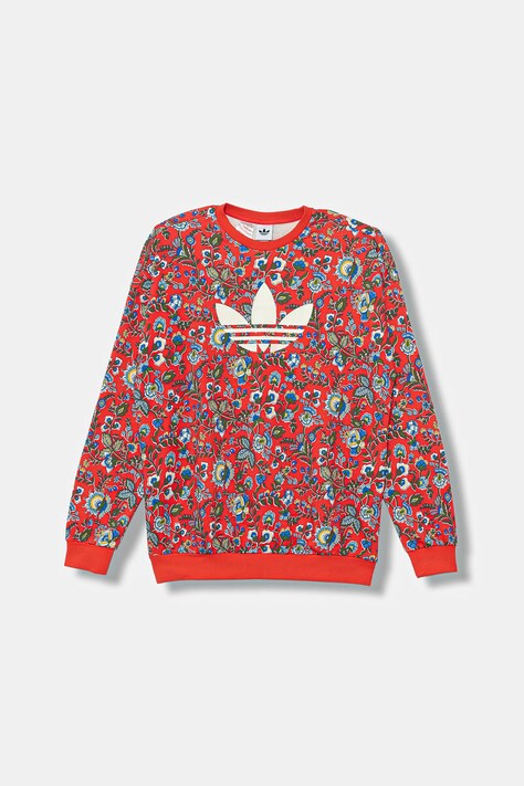 Παιδική μπλούζα adidas Originals χρώμα: κόκκινο, JV7827