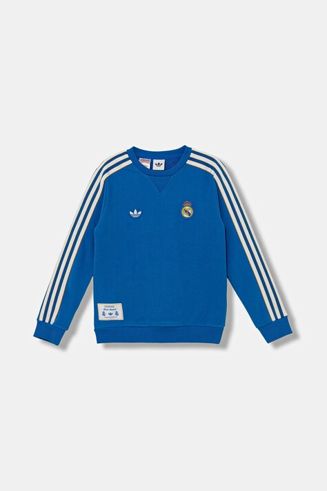 adidas Performance bluza bawełniana REAL MADRID kolor niebieski z aplikacją JY1084