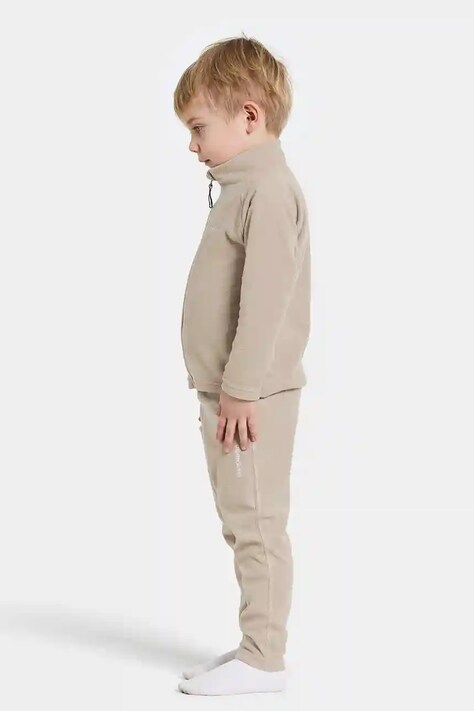 Суичър Didriksons MONTE KIDS FZ 10 в бежово с изчистен дизайн 505026