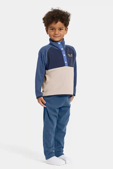 Суичър Didriksons MONTE KIDS HALF BU 4 в бежово с изчистен дизайн 505590