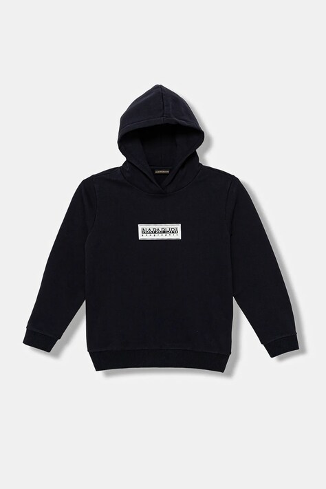 Napapijri gyerek felső B-CHAMOIS sötétkék, nyomott mintás, kapucnis, NP0A4HY41761