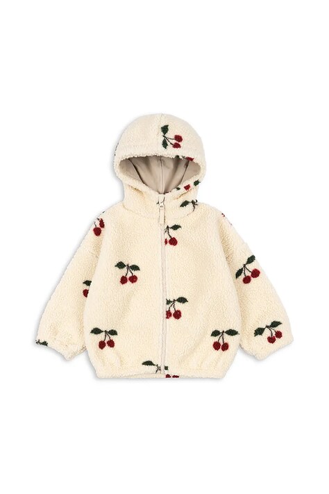 Παιδική μπλούζα Konges Sløjd JODY TEDDY HOODIE GRS χρώμα: μπεζ, KS104068