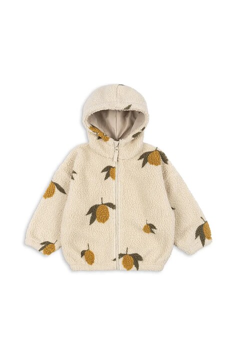 Παιδική μπλούζα Konges Sløjd JODY TEDDY HOODIE GRS χρώμα: μπεζ, KS104068