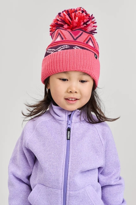 Reima hanorac polar pentru copii Hopper culoarea violet, melanj, 5200050A
