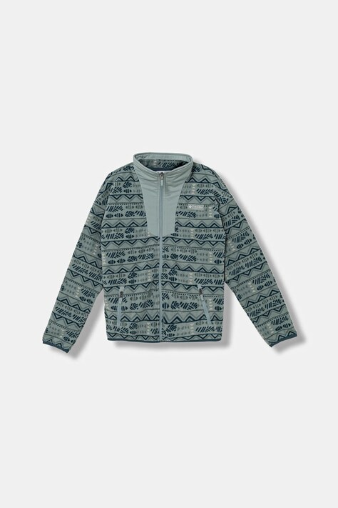 Columbia bluza polarowa dziecięca Sequoia Grove kolor turkusowy wzorzysta 2134961