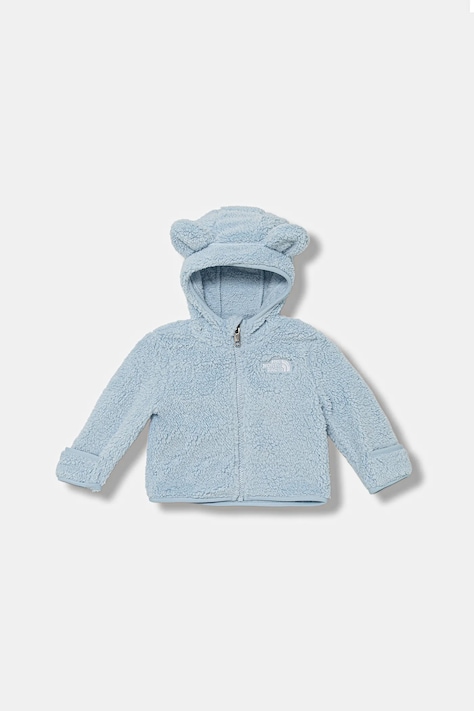 The North Face Kojenecká mikina The North Face BABY CAMPSHIRE F/Z HOODIE modrá barva, s kapucí, hladká, NF0A88VWBPO1