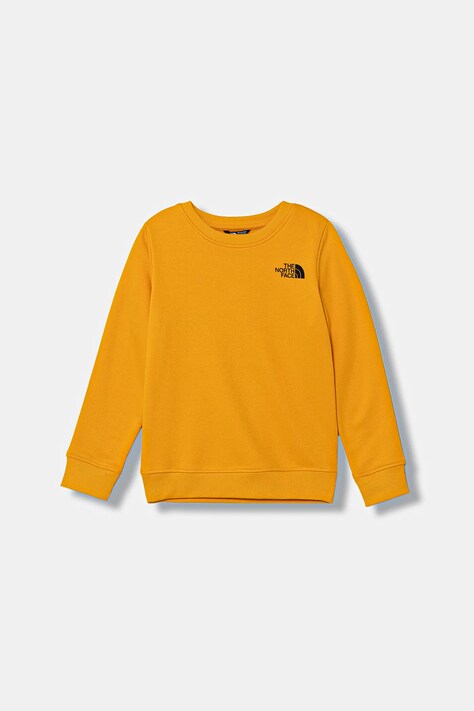 Παιδική μπλούζα The North Face TEEN BOX NSE REGULAR CREW χρώμα: κίτρινο, NF0A89H756P1