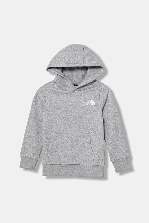Παιδική μπλούζα The North Face TEEN SIMPLE DOME HOODIE χρώμα: γκρι, με κουκούλα, NF0A8AXVDYX1