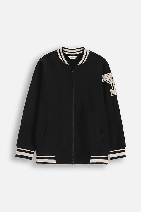 Coccodrillo bluza z bawełną dziecięca kolor czarny z aplikacją EVERYDAY BOY A
