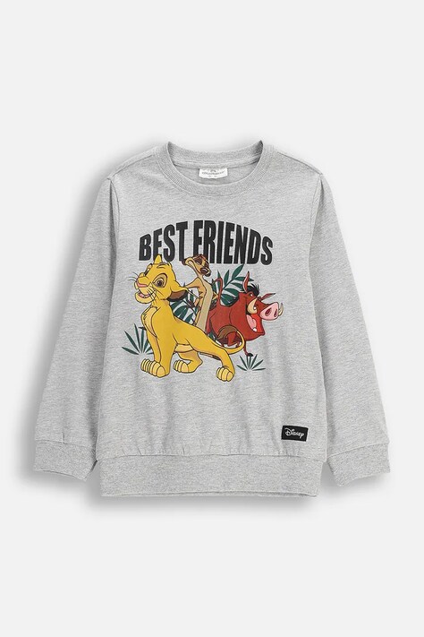 Coccodrillo bluza kolor szary z nadrukiem LICENCE BOY