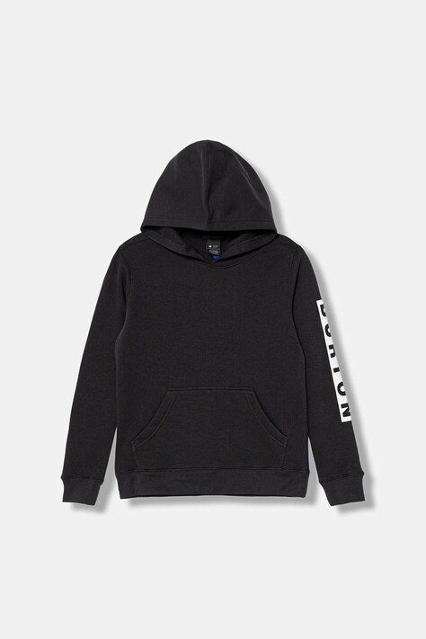 Burton bluza dziecięca ELITE kolor czarny z kapturem z nadrukiem 148971