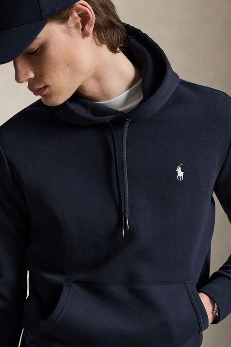 Polo Ralph Lauren кофта з капюшоном чоловіча — AW25-BLM001, темно-синій — фото 4