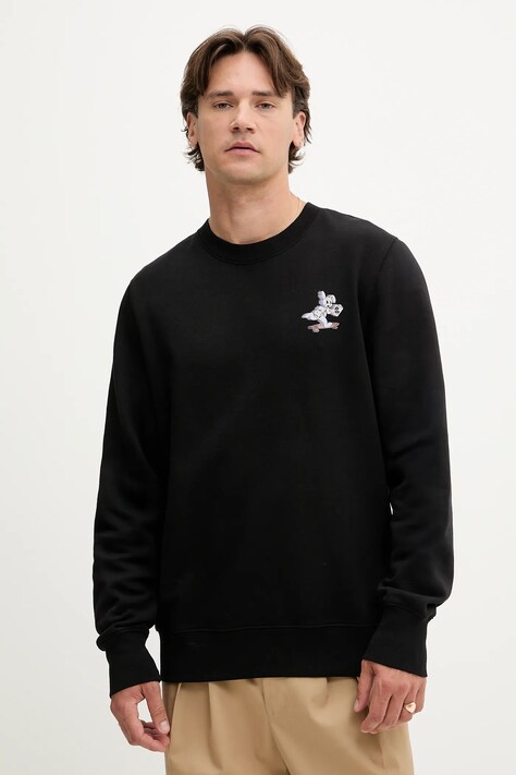 PS Paul Smith hanorac de bumbac culoarea negru, cu imprimeu, M2R-668U-TP5251