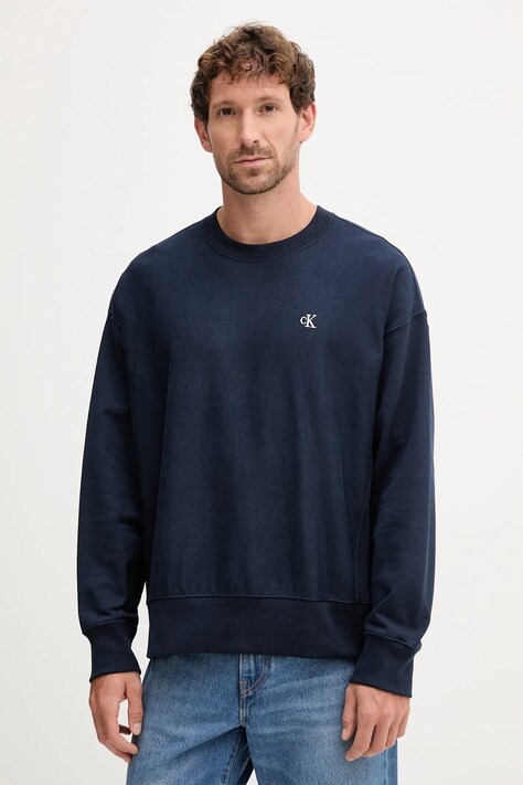 Кофта Calvin Klein Jeans колір синій однотонна LV04RC277G