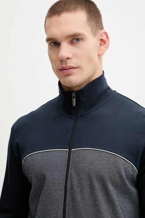 Кофта лаунж BOSS Tracksuit Jacket — AW25-BLM028, темно-синій — фото 4