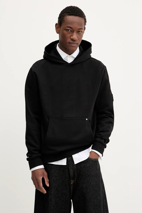 Бавовняна кофта Karl Lagerfeld Jeans колір чорний однотонна A3M20020