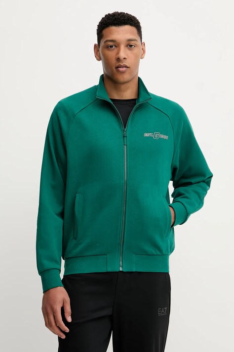 Guess bluza bawełniana MENTORE męska kolor zielony z nadrukiem Z5YQ02 KCE91