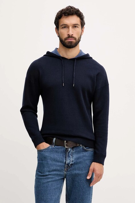 Свитер с добавлением шерсти United Colors of Benetton цвет синий  1Y6SK201X