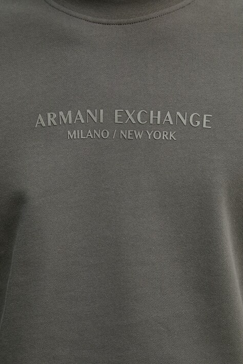 Armani Exchange кофта чоловіча бавовняна — AW25-BLM05B, зелений — фото 5
