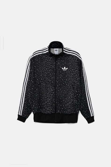 adidas Originals bluză Firebird culoarea negru, cu imprimeu, JV7579