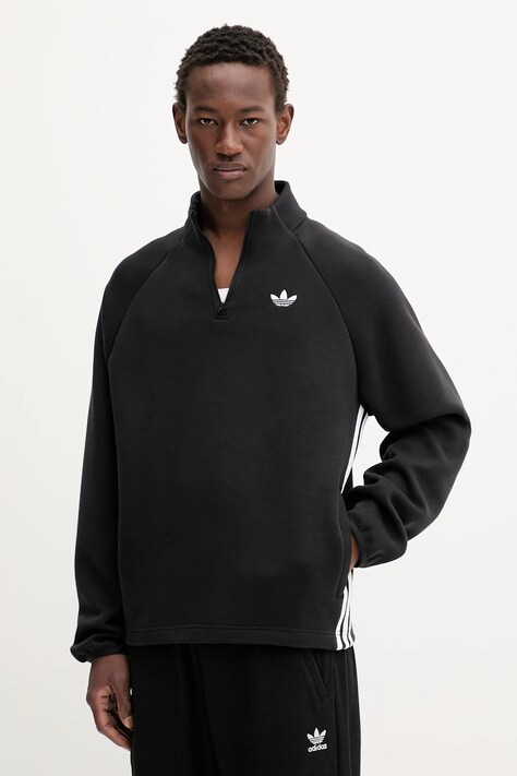 adidas Originals bluza Spacer Drill TT męska kolor czarny z aplikacją JW5958