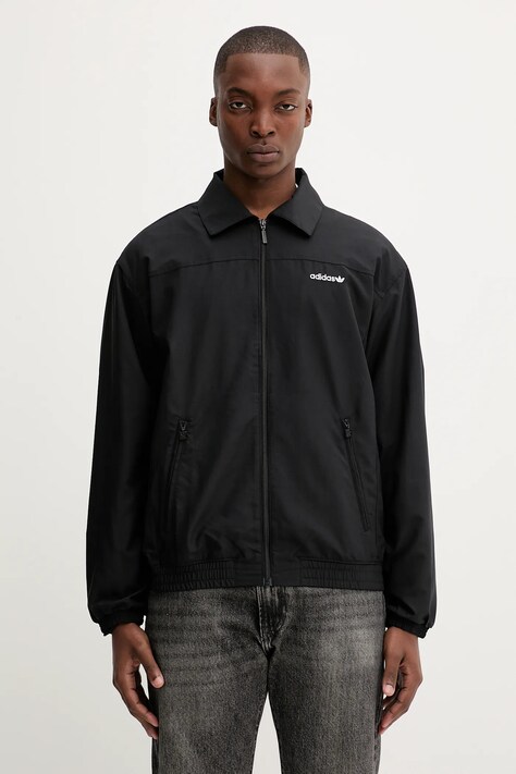 Μπουφάν adidas Originals Brushed TT χρώμα: μαύρο, JX3070
