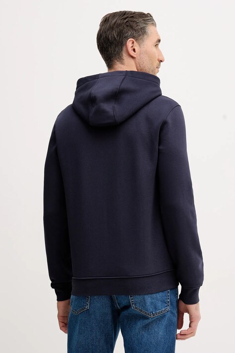 Guess bluza męska kolor granatowy z kapturem z aplikacją M5BQ48 K9Z21