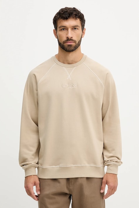 Кофта Guess цвет бежевый с аппликацией U5RQ00 KCO31