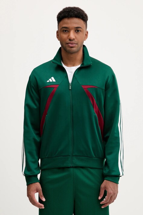 adidas bluză Tiro culoarea verde, cu imprimeu, JN2580