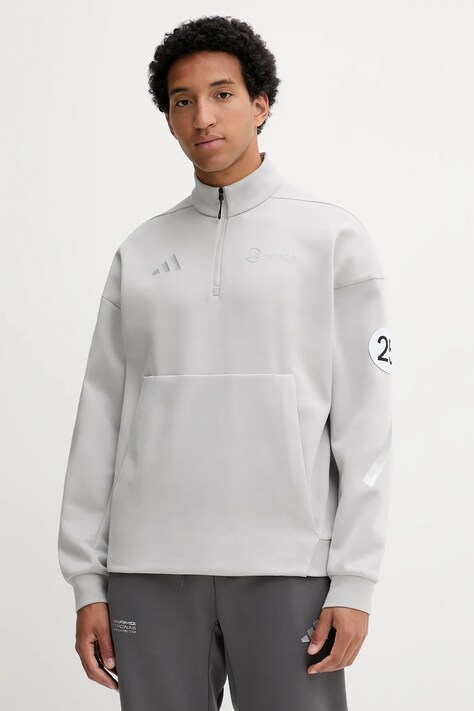 Μπλούζα adidas x Mercedes χρώμα: γκρι, JW3477