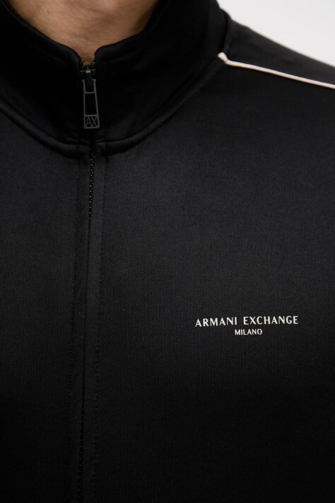 Armani Exchange bluza męska kolor czarny z aplikacją XM001357 AF16278