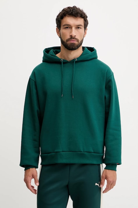 The North Face felső Redbox zöld, sima, kapucnis, NF0A8EFZ1KI1
