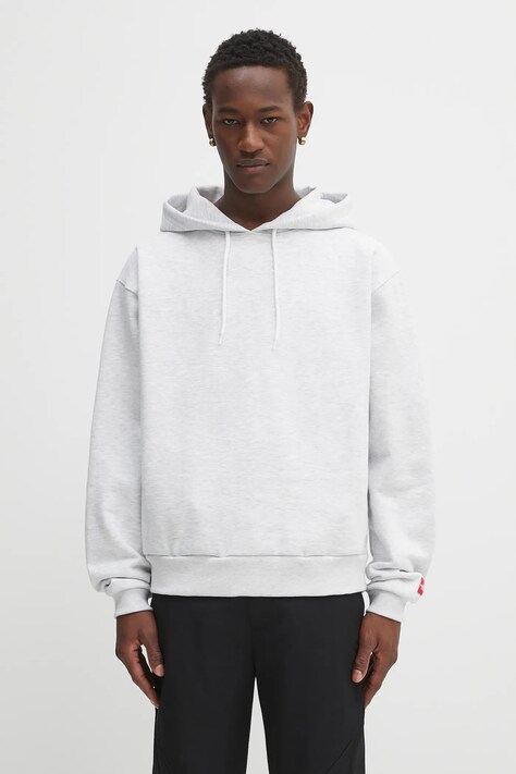 The North Face bluza Redbox męska kolor szary z kapturem gładka NF0A8EFZE041