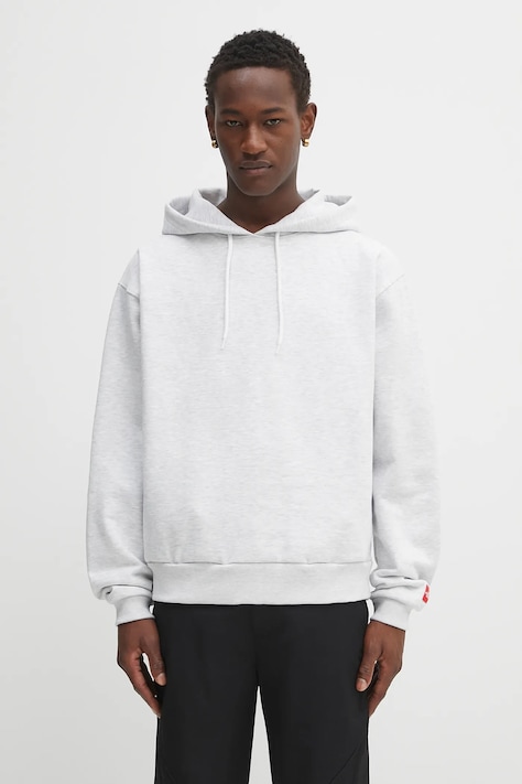 Mikina The North Face Redbox šedá farba, s kapucňou, jednofarebná, NF0A8EFZE041