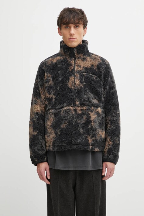 The North Face bluza polarowa Extreme Pile 2 męska kolor czarny wzorzysta NF0A8EEPD7O1