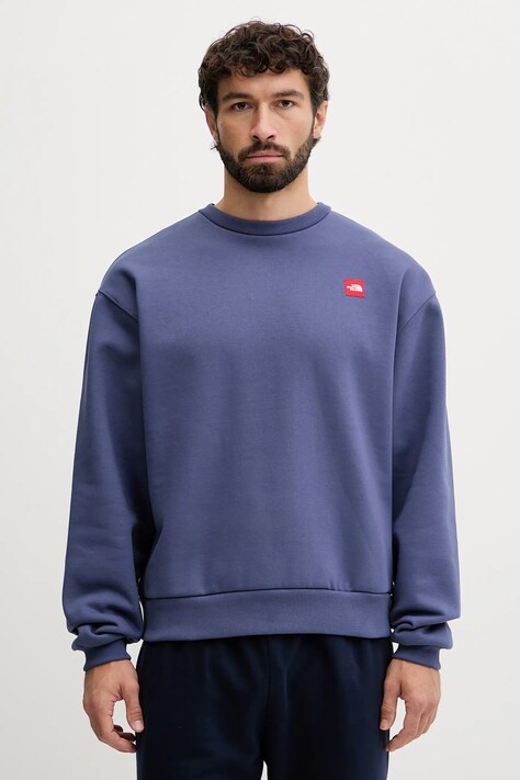 The North Face bluza Redbox męska kolor niebieski gładka NF0A8EG1BOT1